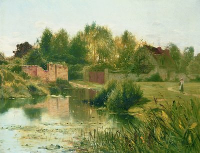 De Dorpsvijver, 1879 door Ernest Parton